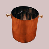 Copper Champagne Bucket With Brass Handles