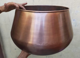 Copper Planter Pot - Home Garden Pot with Drainage Hole and Saucer Plate
