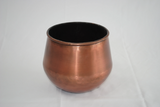 Copper Planter Pot - Home Garden Pot with Drainage Hole and Saucer Plate