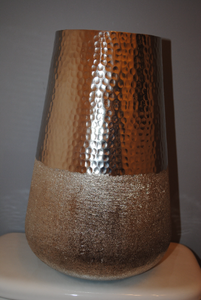 Silver Planters and Vases with Mink Finish- 2 Sizes Available