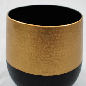 Black and Gold Planters