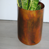 Burnt Look Metal Planter With Stand - The Chalk Home