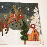 Santa On Sleigh Table Runner - The Chalk Home