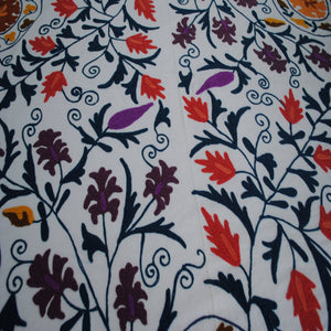 Hand Embroidered Suzani Bed Cover - The Chalk Home