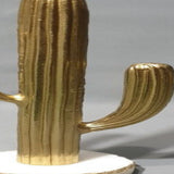 Large Gold Cactus Object - The Chalk Home