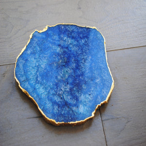 Blue Natural Agate Cheese Board - The Chalk Home