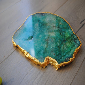 Natural Agate Cheese Board Platter - Size range 8-11 inches - The Chalk Home