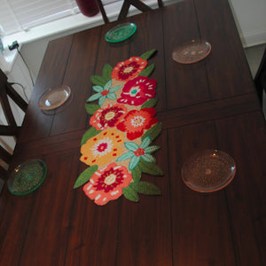 Colorful Summer Table Runner - The Chalk Home