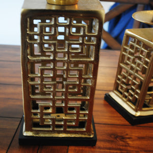 Gold Metal Candle Holders - The Chalk Home