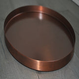 Copper Planter Pot - Home Garden Pot with Drainage Hole and Saucer Plate - The Chalk Home