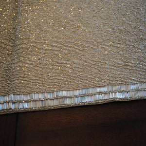 Silver table runner, silver table linens - The Chalk Home