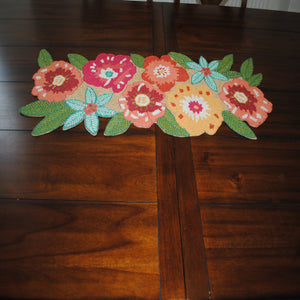 Colorful Summer Table Runner - The Chalk Home